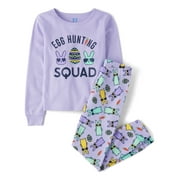The Children's Place Easter Girl's Long Sleeve Snug Fit Cotton Pajamas, Sizes 4-16